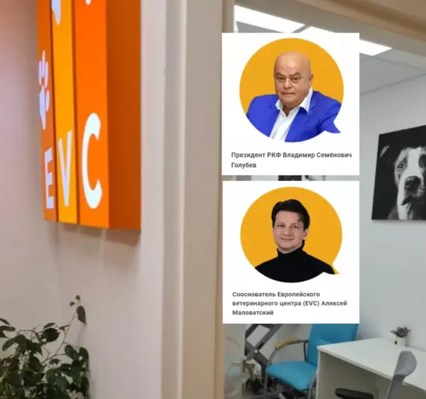 Интервью Президента РКФ Владимира Голубева и директора Европейского ветеринарного центра (EVC) Алексея Маловатского